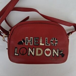 RADLEY LONDON Red Crossbody Bag with Hello London Design